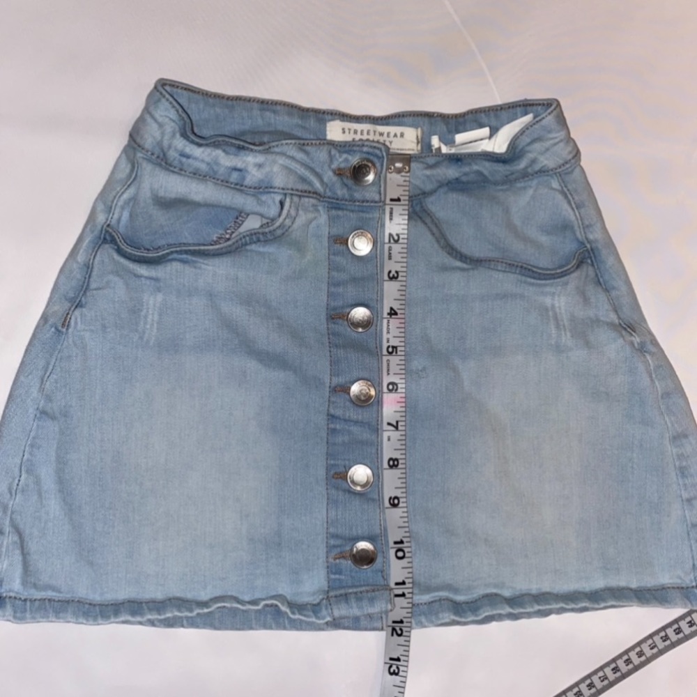 Streetwear Society Jean Mini Skirt - Picture 6 of 9
